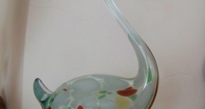 lebada sticla Murano-h 28 cm