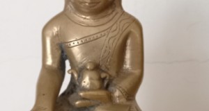 statueta Budha bronz h  15 cm