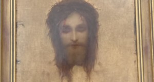 tablou litografie -chipul lui Isus Hristos-33-27 cm