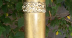 vaza ArtNouveau alama,motiv floral reliefat 30cm
