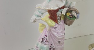statueta portelan Sheibe-Alsbach vintage calitativa 26 cm