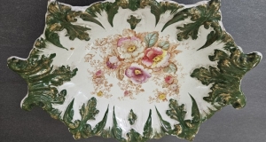 centru de masa  ceramica decorata manual 30-24 cm