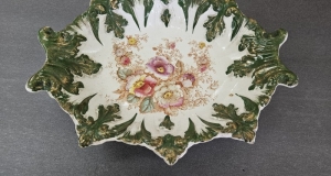 centru de masa  ceramica decorata manual 30-24 cm