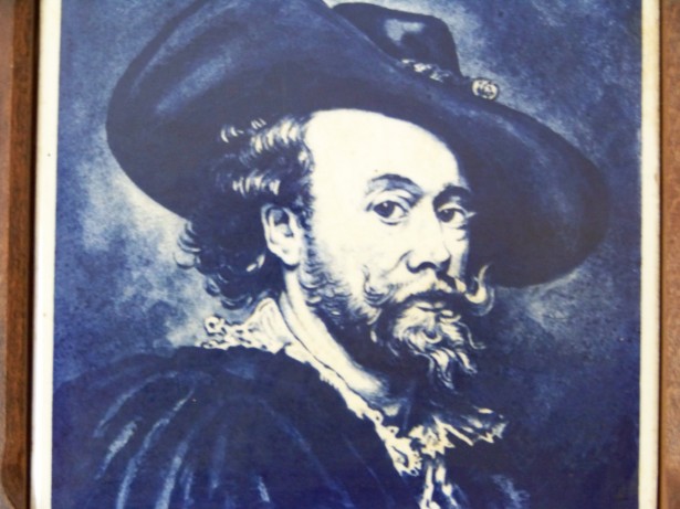 tablou-autoportret Rubens-pe faianta