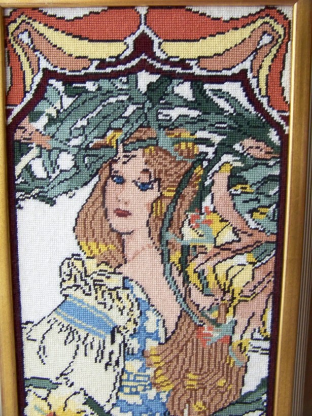 tablou goblen imagine Art Nouveau-90-40 cm
