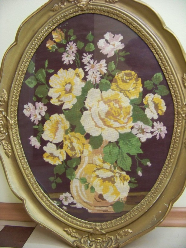 tablou goblen cusut in punct  mic 64-50 cm