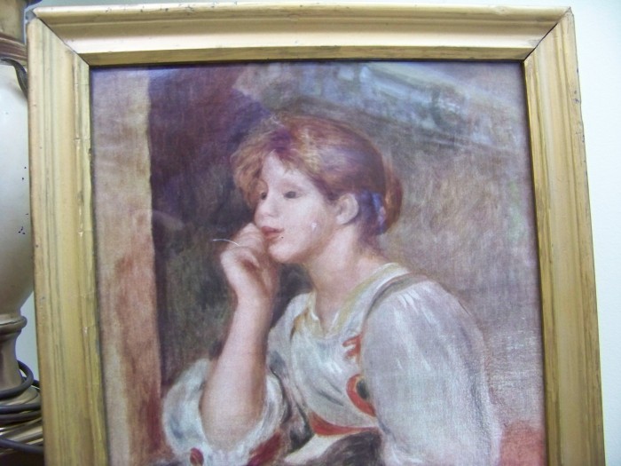 tablou reprod.Renoir,rama lemn 36-28 cm