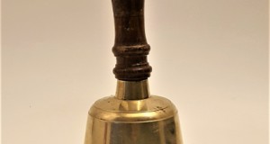 Clopot vintage din bronz, H 26 cm, diam 14 cm