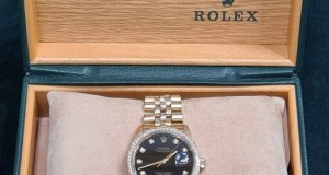 Ceas Rolex Oyster Perpetual Datejust, ``President``  din aur galben 18k cu diamante naturale, 36 mm