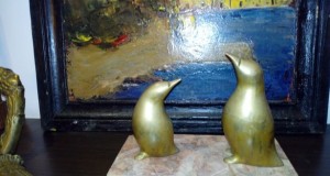 Set Pinguini de bronz