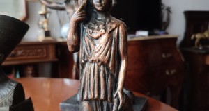 Statueta bronz masiv Athena