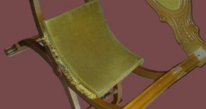 Fotoliu antic vintage rretractabil