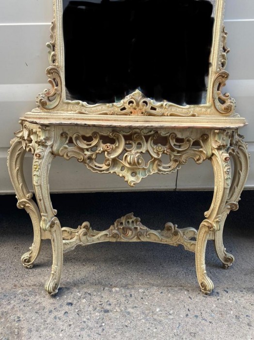 Consola cu oglinda baroc venetian