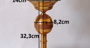 Impresionant si Rar Centru de Masa Aurit, Francez, Victorian, 41,6cm