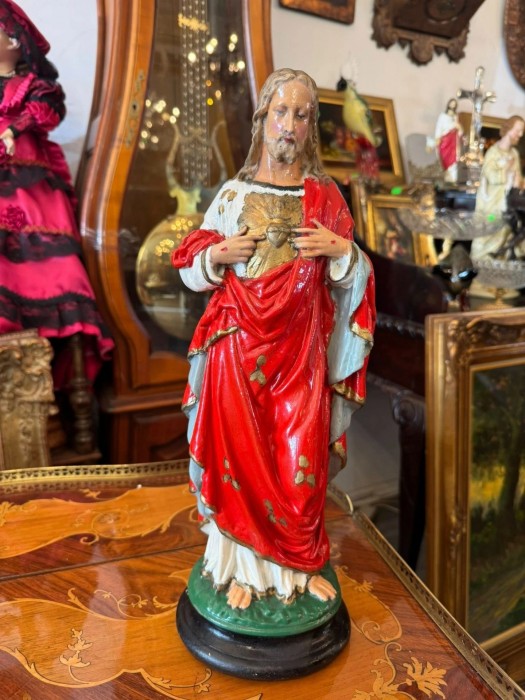 Statuetă religioasă din gips