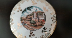 Casetă rară portelan Limoges Franța pictata Monaco