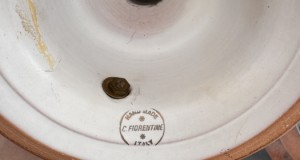 Ceas vintage de masa C.Fiorentine - portelan pictat manual