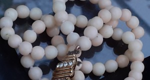 Colier coral angel skin argint