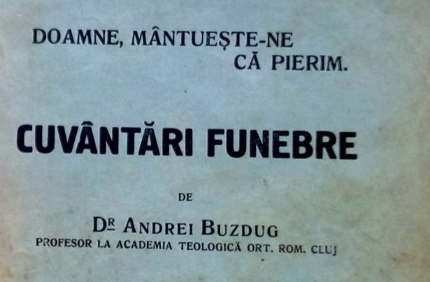 Cuvantari funebre, Andrei Buzdug, 1937