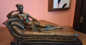 STATUETA BRONZ PAULINE BONAPARTE L=33 CM