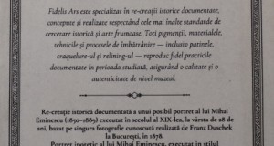 Operă de Artă Exclusivă: Unicul portret Muzeal al lui Mihai Eminescu. Tablou unic în România!