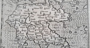 Harta a Peloponezului (Moreea Grecia), tiparitura originala din anul 1602