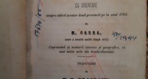 M. Carra - Istoria Moldavii si a Rominii (1857)