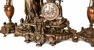 Set ceas cu statuie Leonardo Da Vinci 019074