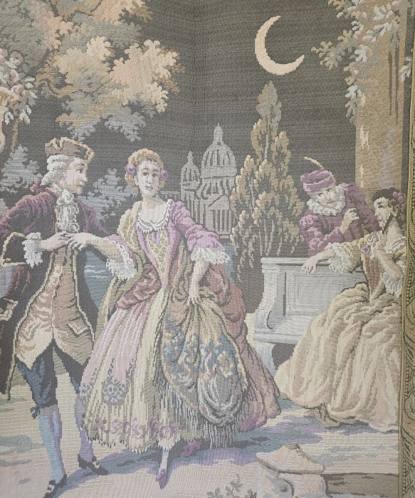 tapiserie scena baroc-rococo 115-73 cm