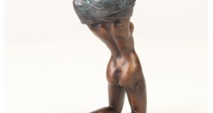 Nud-statueta din bronz pe un soclu din marmura FA-34