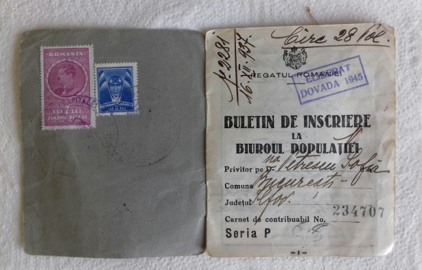 Document de Evidenta Populatiei – Regatul Romaniei