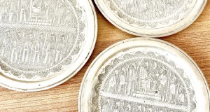 Farfurii micute argint arab decor manual de colectie