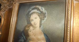 Tablou Autoportret cu fiica ei Julie