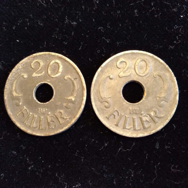 moneda 20 filler 1941, 1944