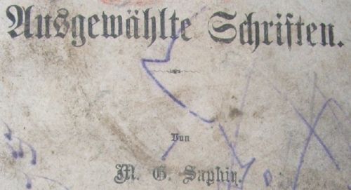 Carte in limba germana unsgewahlte schriften