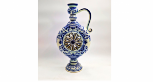 vaza ceramica BOCH Amsterdam maner model ajurat 38 cm nr. 145 decor floral