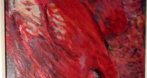 Tablou expresionism - vulturul rosu