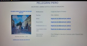 Tablou ulei Promenadă  San Jacopo  P PELLEGRINI