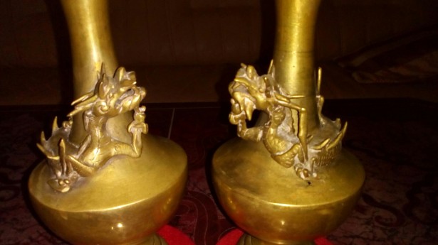 Vaze bronz China dragon