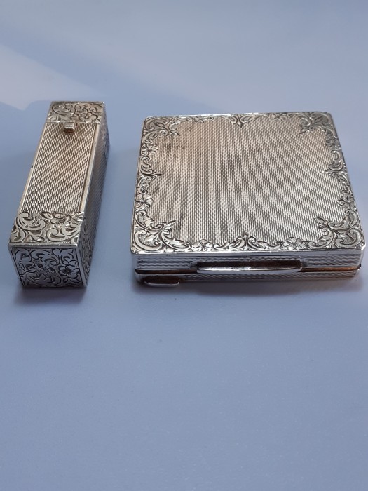 Set argint suport ruj, pudriera make up Austria