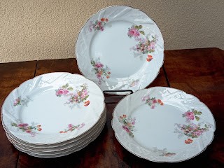 Set de 6 farfurii de portelan Set de 6 farfurii de portelan