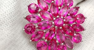 925 PANDANTIV SI LANT ARGINT CU PINK TOPAZ
