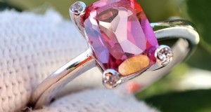 925 Inel argint cu topaz masura 17