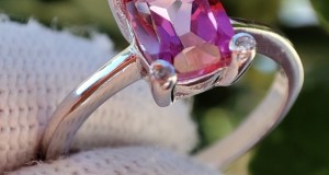 925 Inel argint cu topaz masura 17