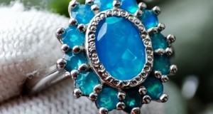 925 Inel argint cu opal masura 14