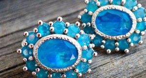 925 Cercei argint cu opal