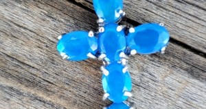 925 Pandantiv Cruce Cruciulita Argint Cu Opal