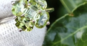 925 INEL ARGINT CU PERIDOT MASURA 17