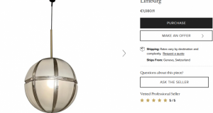 Lustra Art Deco, Mid Century Modern, Limburg, alama, vintage