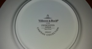 6 farfurii Villeroy & Boch Colecția Charleston Gold